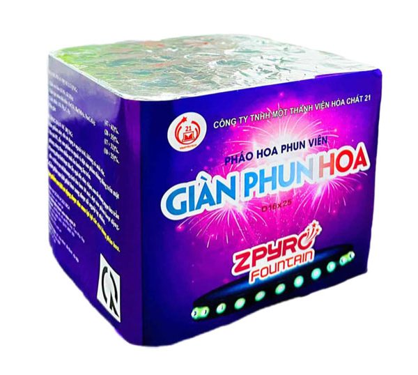 Giàn phun hoa 25 ống Pháo Hoa Bộ quốc Phòng z121