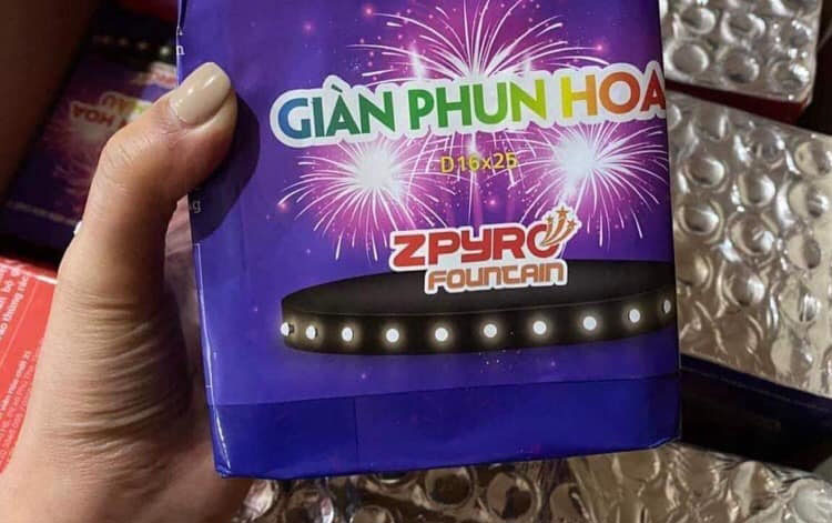 Pháo hoa bộ quốc phòng Giàn Phun Hoa