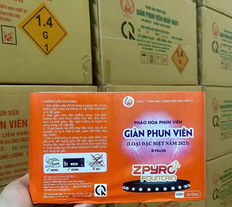 Giàn phun viên 36 đặc biệt năm 2023