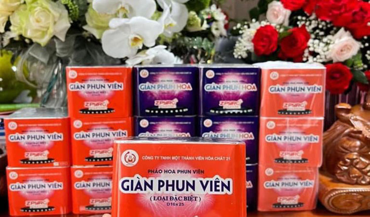 Các loại Pháo Hoa Bộ Quốc Phòng