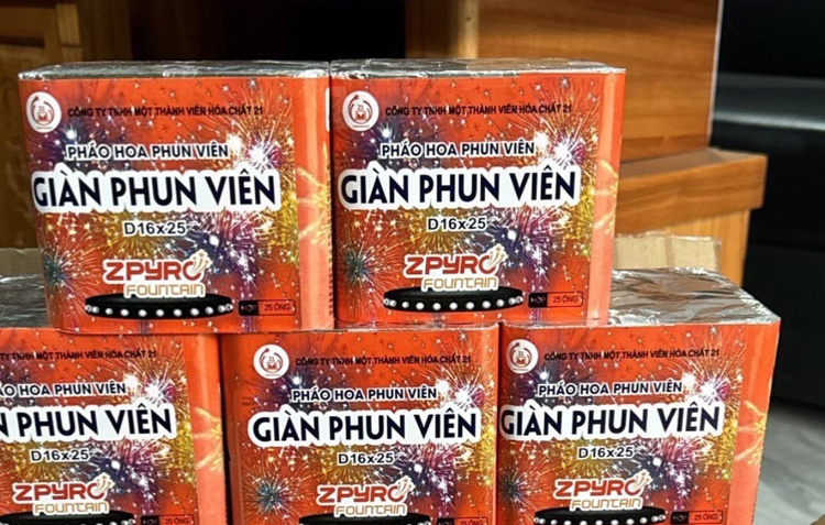 Giàn phun viên 2024 Pháo Hoa bộ quốc phòng