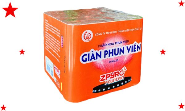 Giàn phun viên 25 ống pháo hoa bộ quốc phòng z121