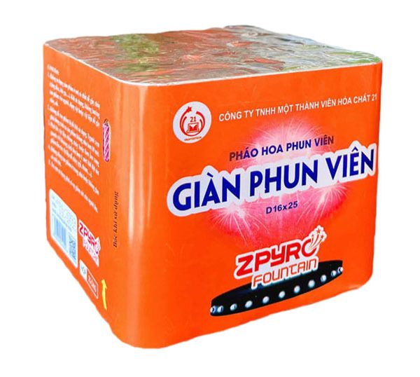 Giàn phun viên 25 ống pháo hoa bộ quốc phòng z121