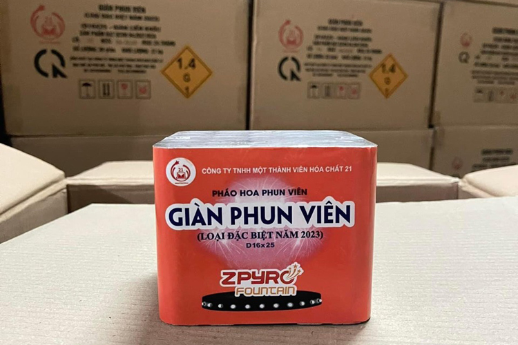 Giàn phun viên đặc biệt 2023 Pháo Hoa z121