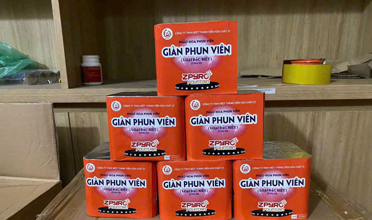 Giàn Phun viên đặc biệt 25 ống