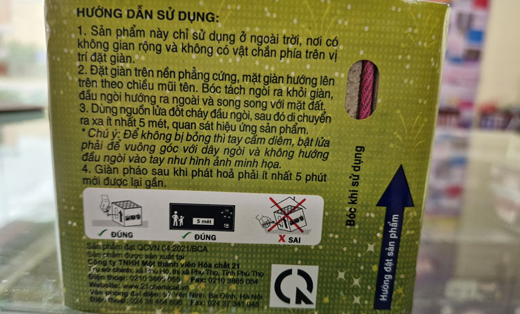 Pháo Hoa Giàn nhấp nháy 2023 bộ quốc phòng