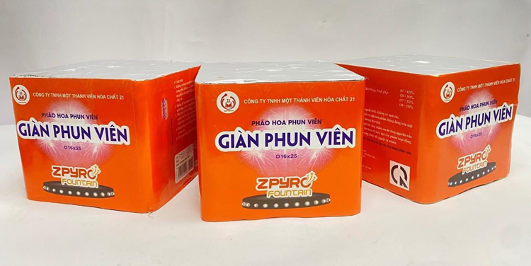 Pháo hoa z121 Giàn phun viên